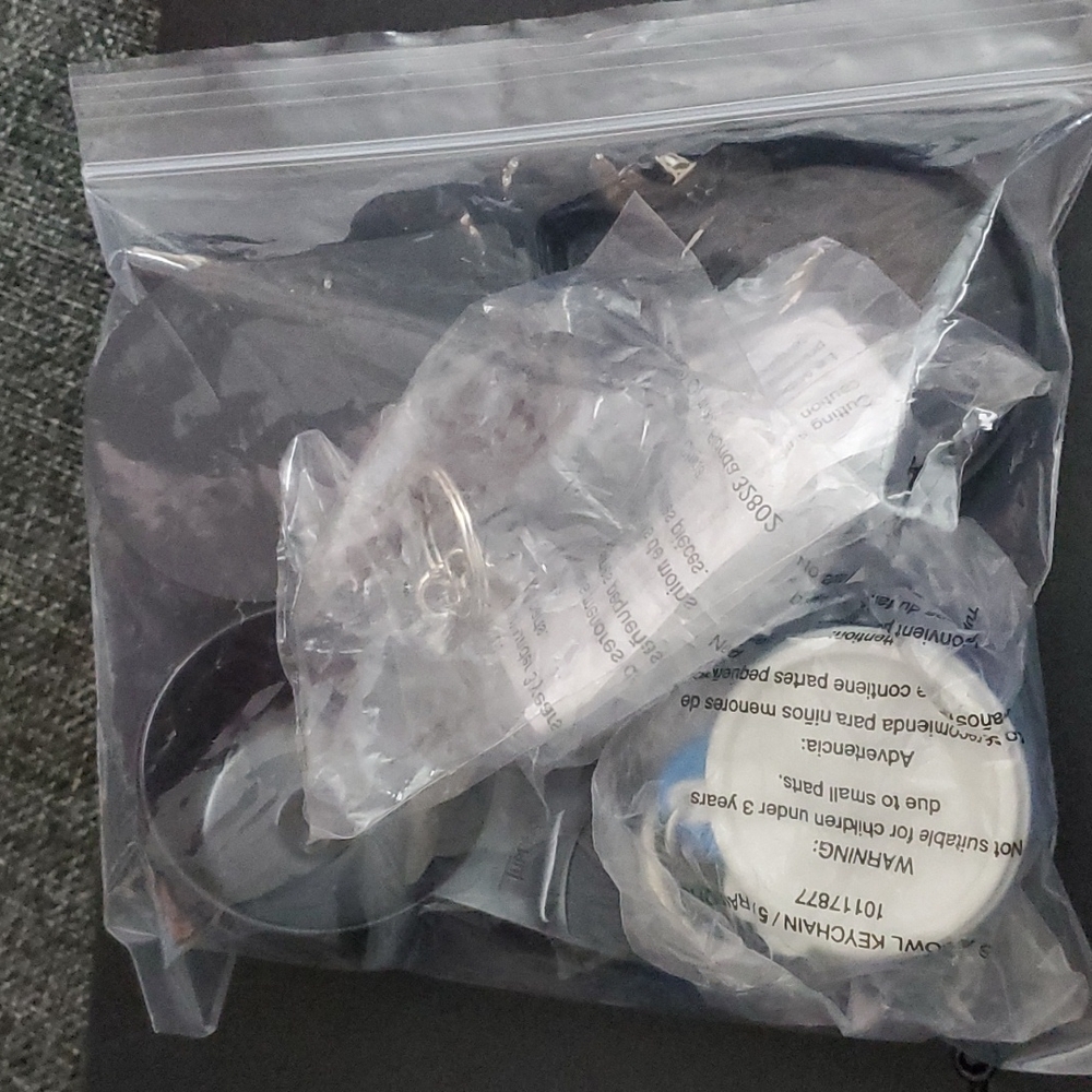 Tupperware keychains/gadgets